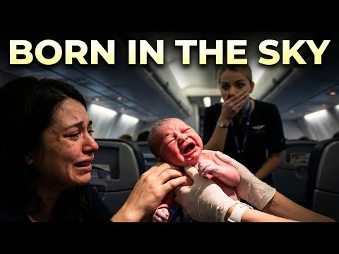 "EMERGENCY BIRTH IN THE SKY! Baby Born on Plane Mid-Flight ✈️ Incredible True Story"