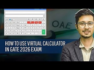 How to use virtual calculator in GATE 2026 exam ?