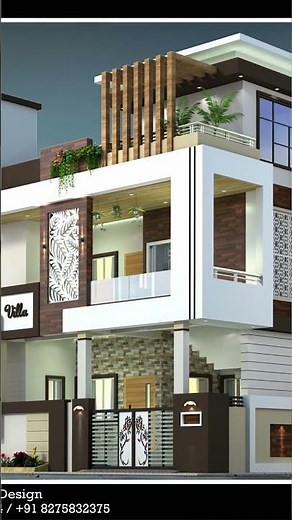 Beautiful 2 story House Front Elevation Design by D K 3D Home Design || Video No.2,557