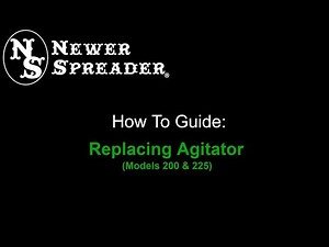 Newer Spreader - How To Replace Agitator (Model 200/225)