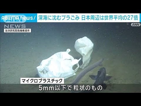 深海に沈むプラスチックごみ 日本周辺の海は世界平均の27倍も(2024年3月6日)