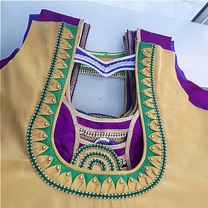 69K views · 2.9K reactions | Lets learn how to stitch a very simple back neck design of a blouse. You all can try stitching the back blouse design by watching this video simultaneously. This is a very easy and simple design of a back blouse. Absolute beginners can try stitching this blouse. #blouse #blouseDesigning #stitching #tailoring #women #diy #womenswear #womenclothing | Blouse Designing | Facebook