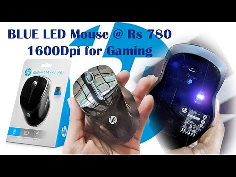 hp Wireless Mouse 250 Review | Rare BLUE LED Sensor & 1600dpi | Best wireless Mouse?[sandhikshandas]