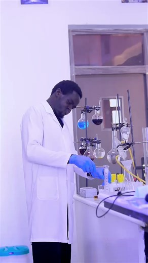 In the second experiment... 💧 A single drop. A sudden transformation. 💛 Potassium iodide meets lead acetate in water and out of nowhere, bright yellow solution bloom inside the round bottomed flask. Silent, precise, and impossible to ignore. Chemistry doesn’t announce itself… it just appears.