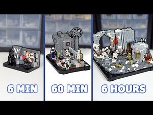 I made First Order LEGO Creations in 6 min, 60 min and 6 hours | Star Wars MOC Timelapse