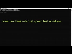 command line internet speed test windows