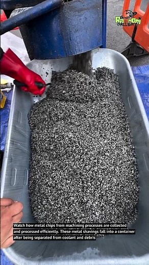 Metal Chips Recycling Process Is So Satisfying! ⚙️