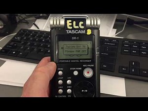 Tascam DR-1 system error 50 - Unit would not power off.