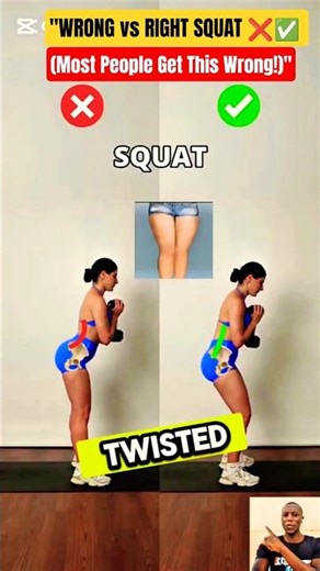 Wrong Squat Form Is Destroying Your Glutes #SquatForm #GymMistakes #FormCheck