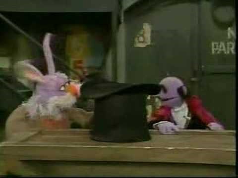 Classic Sesame Street - The Amazing Mumford and a rabbit