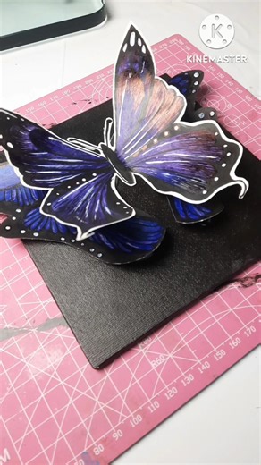 3d betterfly with the help of paper#craft#painting#diy