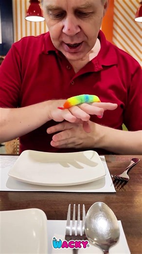 Rainbow Colored Wacky How does it move? #learnmagic