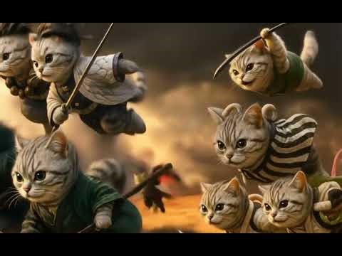 Demon Slayer Cats 🐱⚔️ | 鬼滅の刃 猫版 | 귀멸의 칼날 고양이 Demon Slayer: Kimetsu no Yaiba