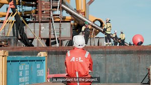 This morning, June 8, the Fenris jacket and PDM (pre drill module) started its journey out to the Valhall field from the Aker Solutions yard in Verdal. Three different tugboats maneuvered the giant barge out of the harbour and started the five days sail out to the field for installation. | Aker BP ASA