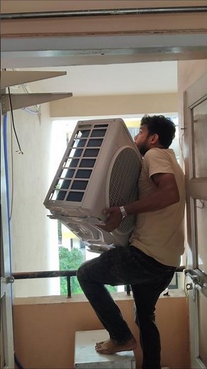 Daikin 1 ton ac outdoor installation #airconditioner #viral #viralvideo #trending #youtube #ac