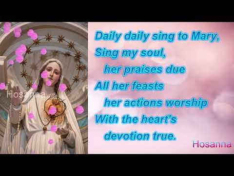 Daily Daily Sing to Mary Hymn with Lyrics | Hymn to Mother Mary | Mother Mary Song #mothermarysong