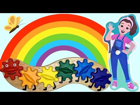 Preschool Learning Activities - Rainbow Colors Puzzles