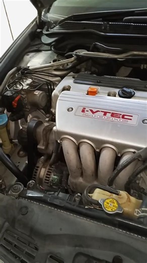 Heavy engine install in Honda Accord. See reaction #automobile #mechanic #jeep #modified #views #1k