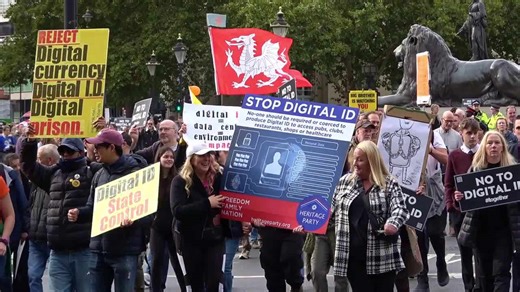 Digital ID Backlash: Thousands March to Whitehall in London Protest