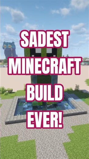 😭 Dieser Creeper-Build ist emotional! 😢 #minecraft #shorts #minecraftbuilds
