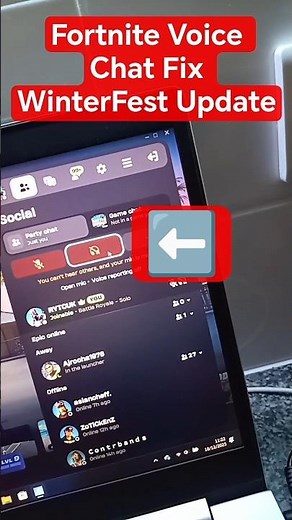 Fix Voice Chat Not working After winterfest Update #fortnite #fortniteoffline #fortniteoutage