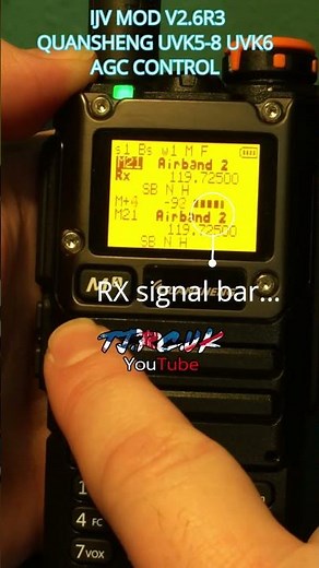 IJV new custom firmware Auto Gain Control feature UVK5-8 UVK6 #radio #uvk5 #tutorial