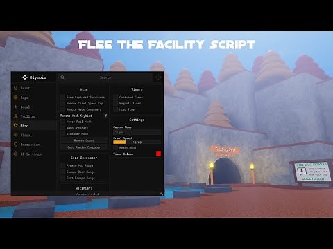 *NEW* Flee the Facility Script (PASTEBIN 2025) (GIVE BEAST CHEATS, AUTOFARM, SLOW BEAST, SPEED)