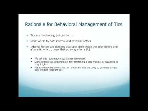 Comprehensive Behavioral Intervention For Tics - CBIT