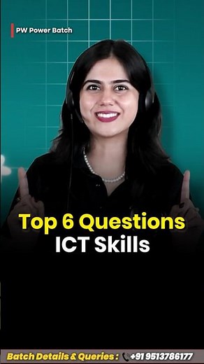 Top 6 ICT Skills Questions Class 9 | Most Important PYQs 2026 🔥 #Shorts