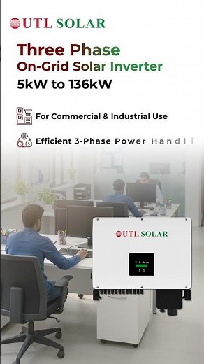 Power your home or business with UTL On-Grid Inverters—efficient, reliable, and smartly connected.