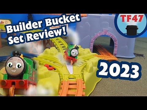 New Thomas AEG Motorized Push Along Percy Build & Connect Track Bucket! TF47 2023 Review For Adults!
