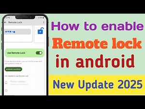 How to Enable Remote Lock in Android | Secure Your Phone Remotely 2025.#remotelock #secure#authentic