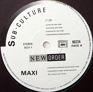 New Order - Sub-Culture