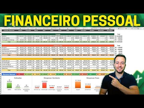 Planilha Controle Financeiro Pessoal Excel | Download Grátis | Como Fazer com Dashboard