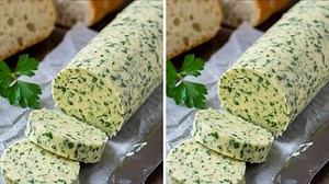 Domaći puter sa belim lukom i peršunom