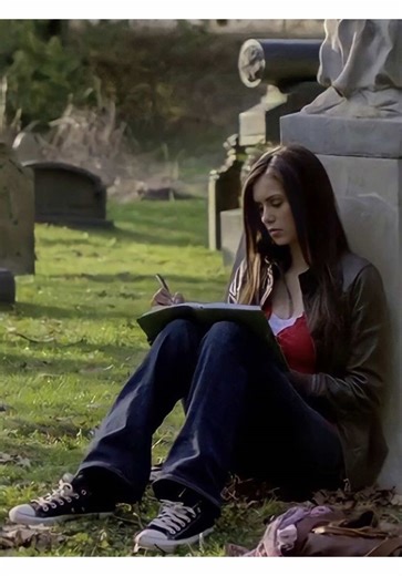 so we just happen to be hanging out in a cemetery 👻 biblically accurate stefan salvatore holding lando norris monster