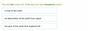 The root bio means life. What does the word biosphere mean?a ... | Filo