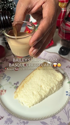 Basque Bakery (11AM-11PM) on Instagram: "Our Bailey’s Irish Cream Basque Cheesecake hits different in this weather! 🤤🥃 📍Basque Bakery, Koramangala 5th block, Bangalore, India Visit our store or order from the link in our bio. #baileysirishcreambasquecheesecake #basquebakery #bangalore"