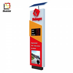 [Hot Item] Cost of Gas Station Canopy Illuminated Pylon Signs Pylon Sign