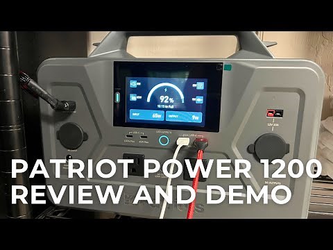 4Patriots Patriot Power 1200 Solar Generator Review and Detailed Demo