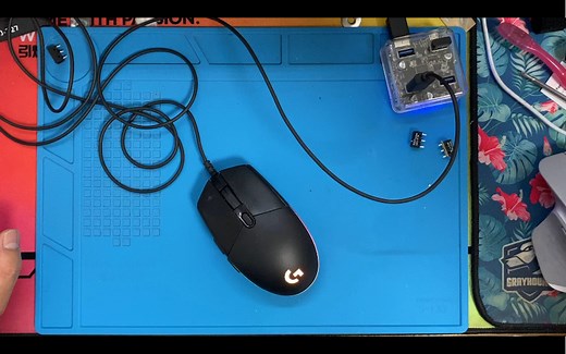 罗技g102鼠标拆解微动更换视频。解决按键变软，双击，断触等问题。