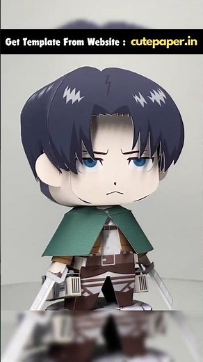 🔥Levi Ackerman | Attack on Titan | Paper Toy #attackontitan