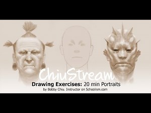 Drawing Exercises: 20 min Portrait