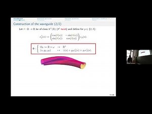 Bending and twisting of electromagnetic waveguides
