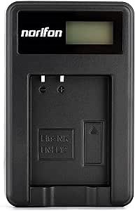 Norifon EN-EL12 LCD USB Charger for Nikon Coolpix AW130, AW100, AW120, AW110, S6200, S6300, S8100, S8200, S9100, S9300, S9500, S9900 Camera and More