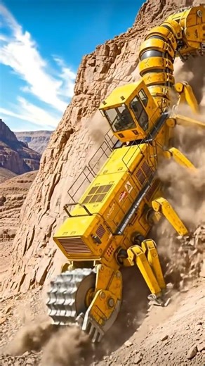 Future Mining Machine| – Robotic Excavator on Rocky Mountains|#drillzone