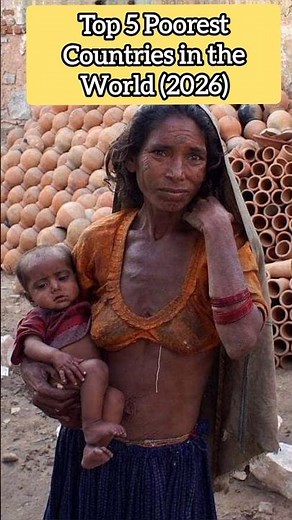 Top 5 Poorest Countries in the World (2026)🌍💰📊 #shorts