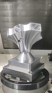 The ability of 5 axis machining center to machine complex shapes, undercuts and difficult angles in a single setup reduces tooling cost and labor time #5axis #ability #machine #cnc #complex #difficult #reduce #cost #labor | SYNE Machines
