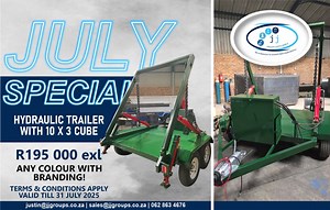 3.9K views | FOR SALE: Hydraulic Skip Bin Trailer + 10 x 3 Cube skip...