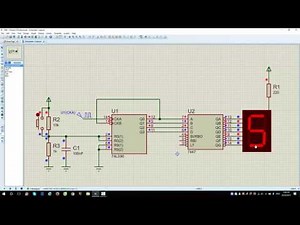 7490 Counter and 7447 BCD to LED 7 segment decoder